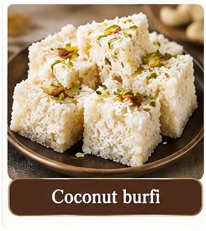 Coconut burfi