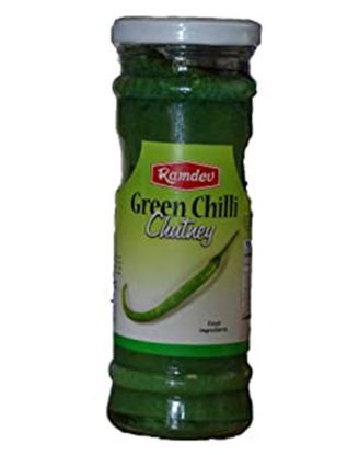 Picture of Ramdev Green Chilli Chutney 220 Grams