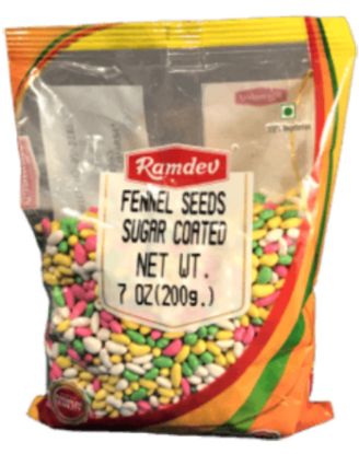 Picture of Ramdev Fennel Seeds Sugar Coated 200 Grams