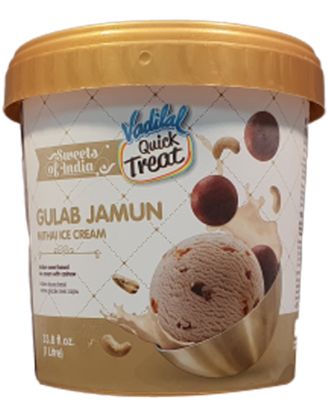 Picture of Vadilal Gulab Jamun Mithai Ice Cream 1 Litre