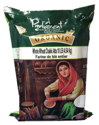 Picture of Parliament Sanjeevani Organic Whole Wheat Chakki Atta 10 Lbs
