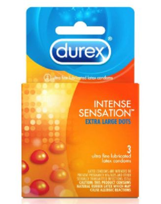 Picture of Durex Intense Sensation Extra Large Dot 3 Pc