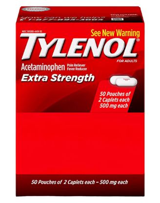 Picture of Tylenol Extra Strength 500 Mg 2 Pc