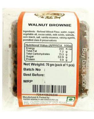 Picture of The Bake Shop Chocolate Brownie 1 Pc