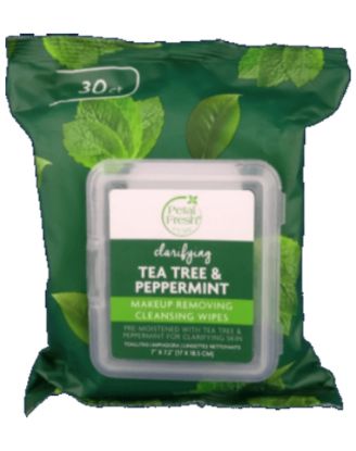Picture of Petal Fresh Tea Tree And Peppermint Makeup Remover Wipes 30 Sheets