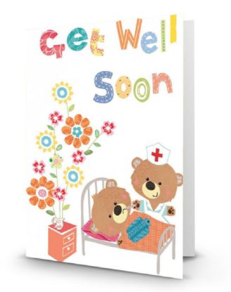 Picture of Premium Greetings Get Well Soon Card 1 Pk