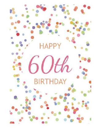 Picture of Premium Greetings 60th Birthday Card 1 Pk