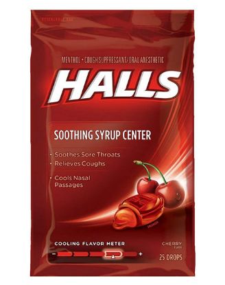 Picture of Halls Plus Cherry Bag 25 Drops