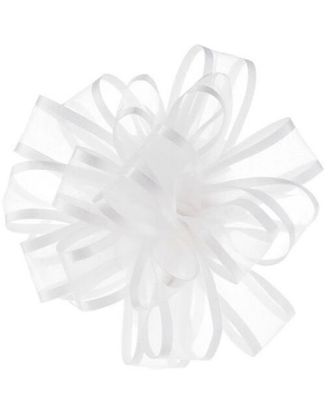 Picture of Berwick White Curly Gift Bow 1 Pc