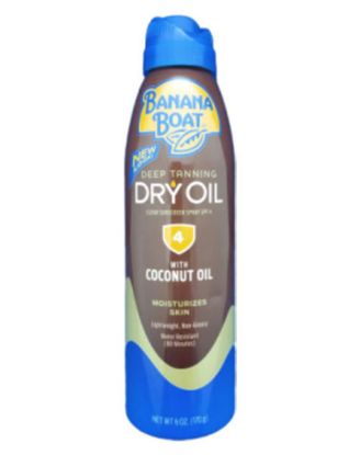 Picture of Banana Boat Deep Tanning Dry Oil Spf 4 6 Oz