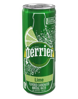 Picture of Perrier Lime Carbonated Mineral Water 8.45 Oz