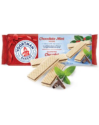 Picture of Voortman Festive Chocolate Mint Wafer Biscuits 300 Grams