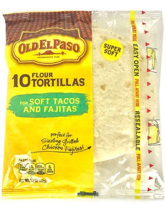 Picture of Old El Paso 10 Flour Tortillas 8.2 Oz