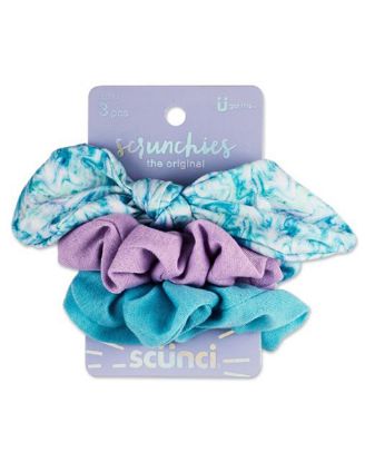 Picture of Scunci Rainbow And Solid Scrunches 3 Pk