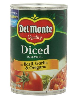 Picture of Delmonte Diced Basil Garlic And Oregano 14.5 Oz