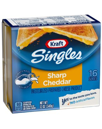 Picture of Kraft Singles Sharp Cheddar 12 Oz