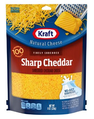 Picture of Kraft Shredded Cheese Sharp Cheddar 8 Oz