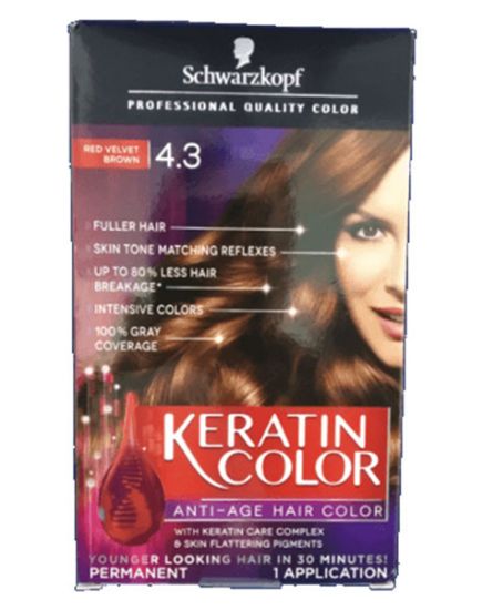 Buy Schwarzkopf Keratin Hair Color Red Velvet Brown Oz Online