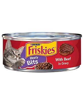 Picture of Purina Friskies Meaty Bits With Beef In Gravy 5.5 Oz