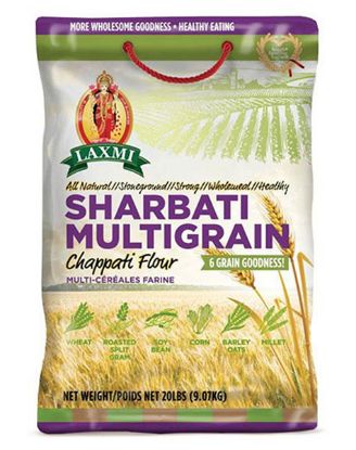 Picture of Laxmi Sharbati Multigrain Chapati Flour 20 Lbs