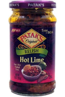 Picture of Pataks Hot Lime Pickle 10 Oz