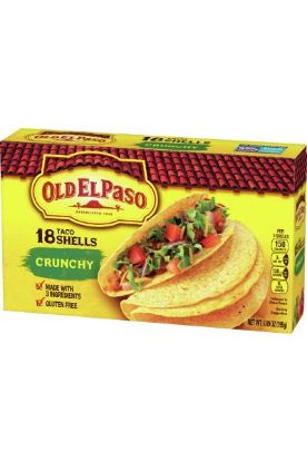 Picture of Old El Paso 18 Taco Shells Crunchy 195 Grams