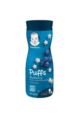 Picture of Gerber Puffs Blueberry Cereal Snack 1.48 Oz