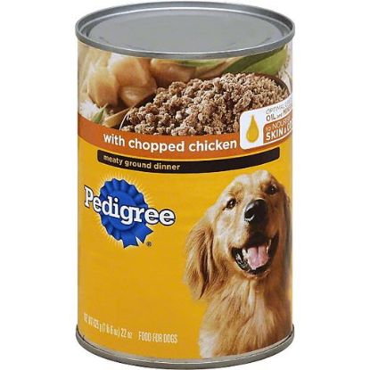 Picture of Pedigree Food For Dogs Ground Dinner With Chicken Chopped 22 Oz