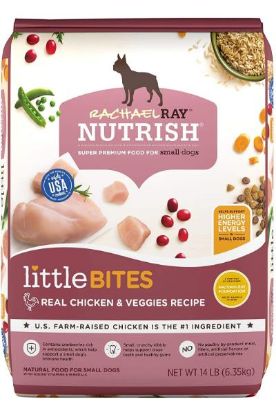Picture of Rachael Ray Nutrish Little Bites Food For Small Dogs Super Premium Real Chicken & Veggies Recipe 6 Lb
