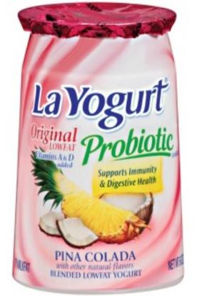 Picture of La Yogurt Probiotic Blended Lowfat Yogurt Pina Colada 6 Oz