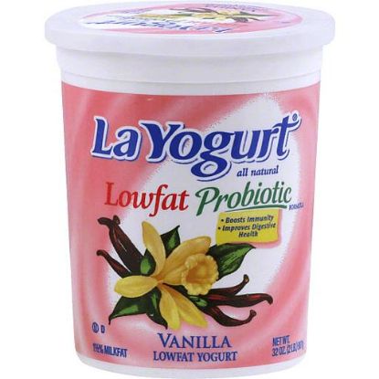 Picture of La Yogurt Lowfat Vanilla Yogurt Probiotic 32 Z