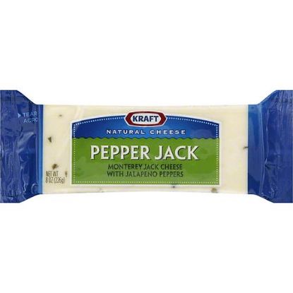 Picture of Kraft Natural Cheese Pepper Jack Medium 8 Oz
