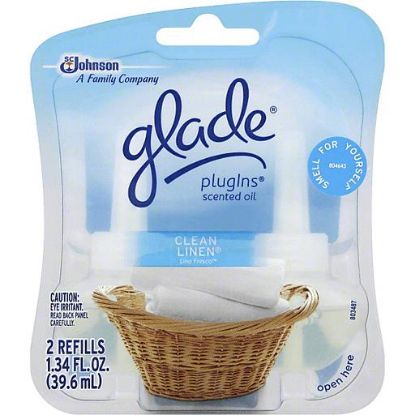 Picture of Glade Plugins Scented Oil Refills Clean Linen 1.34 Oz