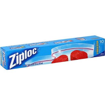 Picture of Ziploc Freezer Bags Heavy Duty 2 Gallon 10 Ct