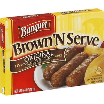 Picture of Banquet Brown N Serve Sausage Links Original 6.4 Oz