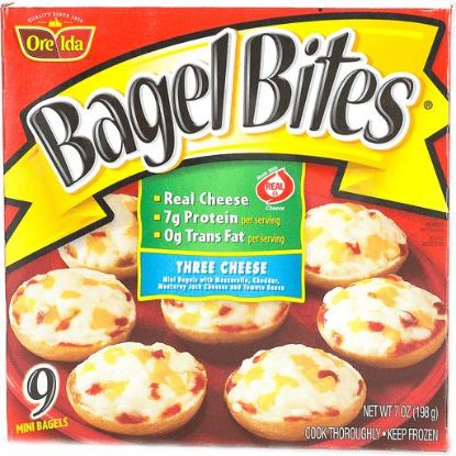 Picture of Bagel Bites Three Cheese Pizza Snacks 7 Oz