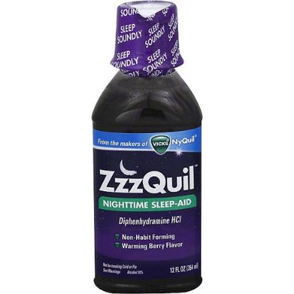 Picture of Zzzquil Nighttime Sleep-aid Warming Berry 12 Oz