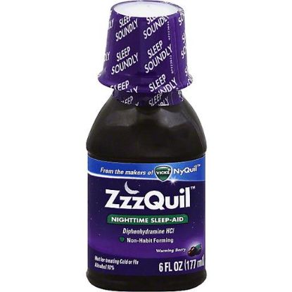 Picture of Vicks Nighttime Sleep-aid Warming Berry Fall Asleep Fast 6 Oz