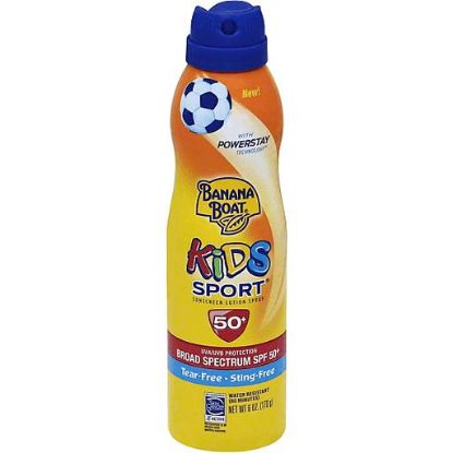 Picture of Banana Boat Kids Sport Sunscreen With Powerstay Technology Lotion Spray Broad Spectrum Spf 50+ 6 Oz