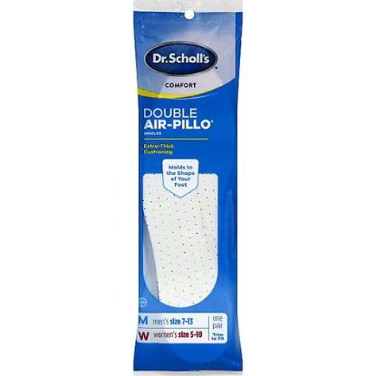 Picture of Dr. Scholl/'s Insoles Double Air-pillo Size 7-13 Men/'s Size 5-10 Women/'s 1 Ct