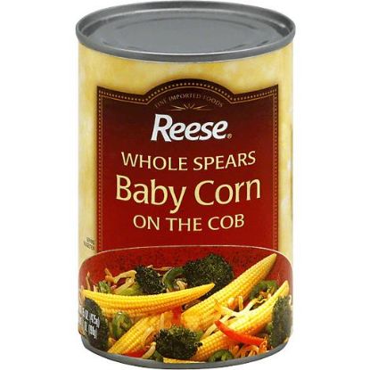 Picture of Reese Corn Baby On The Cob Whole Spears 15 Oz
