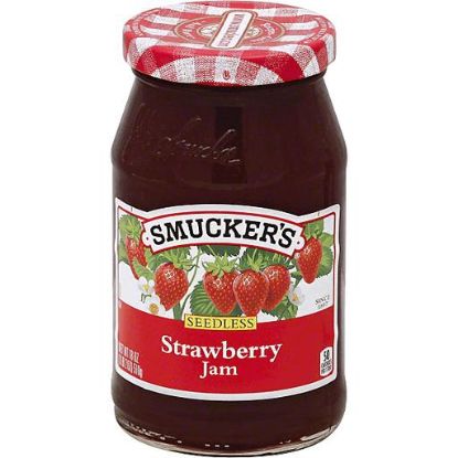 Picture of Smuckers Jam Strawberry Seedless 18 Oz