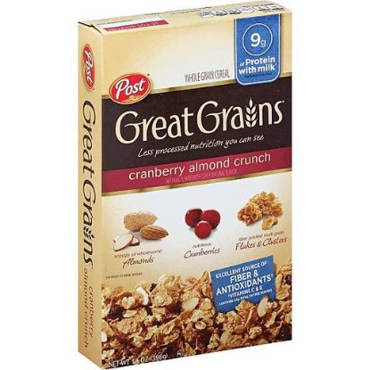 Picture of Great Grains Cereal Cranberry Almond Crunch 14 Oz