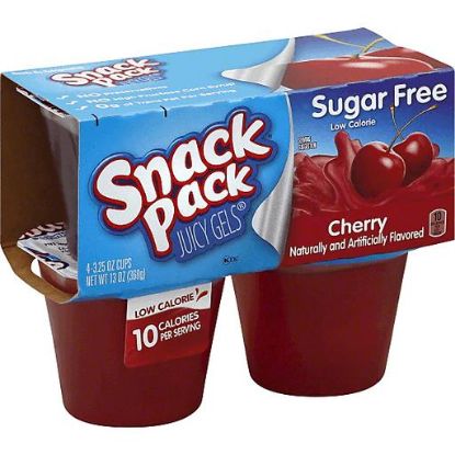 Picture of Snack Pack Juicy Gels Sugar Free Cherry 3.25 Oz