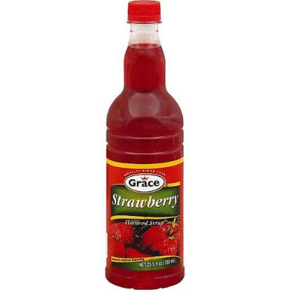 Picture of Grace Flavored Syrup Strawberry 25 Oz