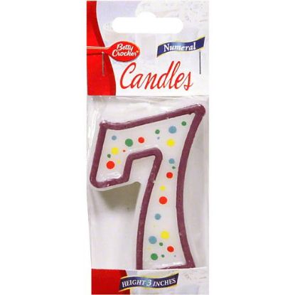 Picture of Betty Crocker Candle Birthday Numeral 0 1 Ct