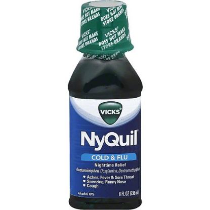 Picture of Vicks Nyquil Cold & Flu Nighttime Relief 8 Oz
