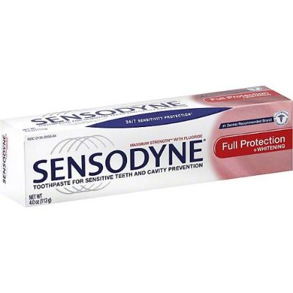 Picture of Sensodyne Toothpaste Maximum Strength With Fluoride Full Protection + Whitening 4 Oz