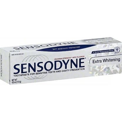 Picture of Sensodyne Toothpaste Maximum Strength With Fluoride Extra Whitening 4 Oz