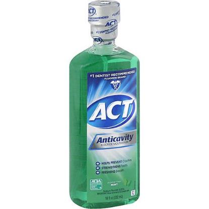Picture of Act Fluoride Mouthwash Anticavity Mint 18 Oz